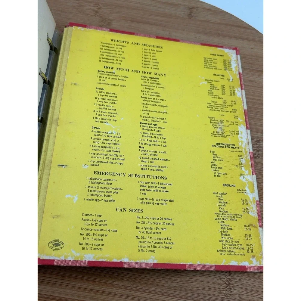 Better Homes and Gardens New Cook Book 1953 1962 Revised Edition  First Printing